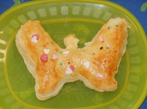 gebackene Schmetterlinge