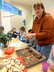 Die Eltern helfen mit