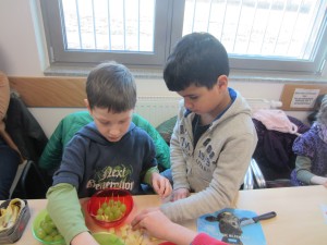 Käse-Trauben Spieße sind lecker