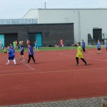 Beim Fußballspiel