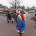 Auf dem Weg zum Rathaussturm.